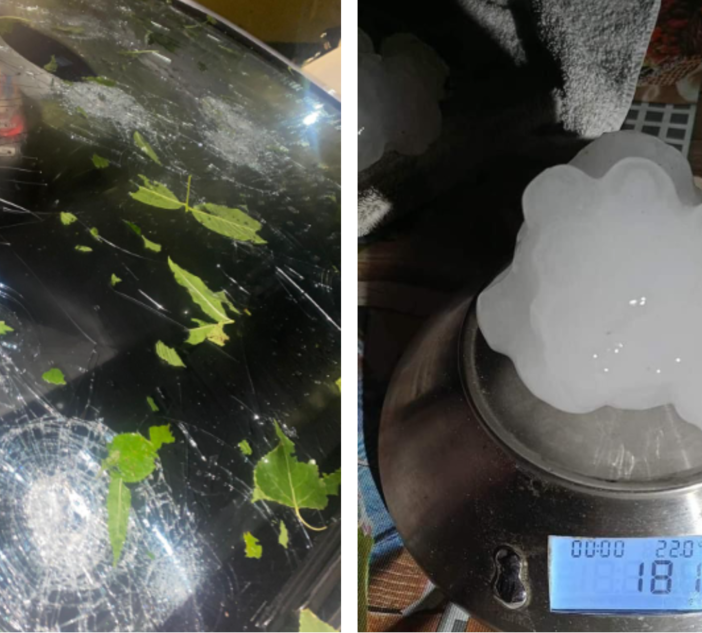 Chicchi da due etti, la grandine si abbatte su vetture e colture di Canavese e Valli di Lanzo [FOTO]