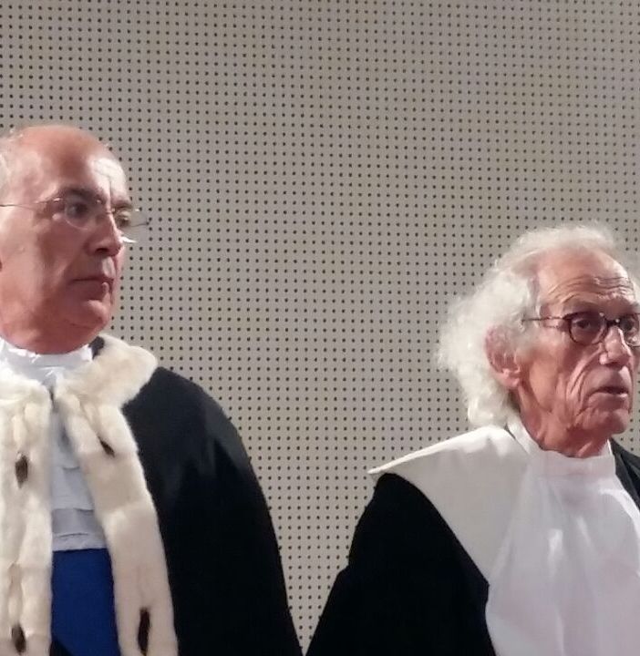 Christo insignito stamattina della laurea honoris causa all'Università di Torino