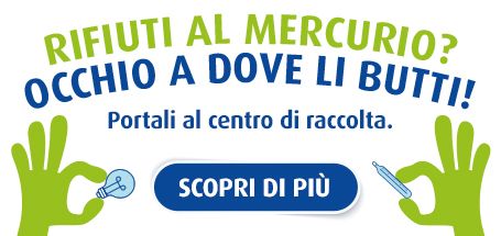 Cidiu Servizi aderisce alla campagna per la raccolta dei rifiuti contenenti mercurio