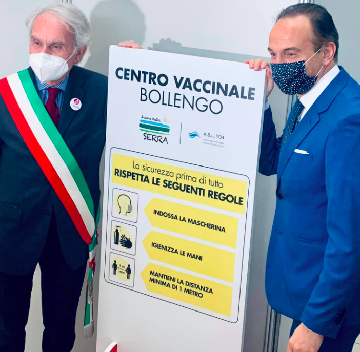 Due nuovi centri vaccini a Leinì e Bollengo