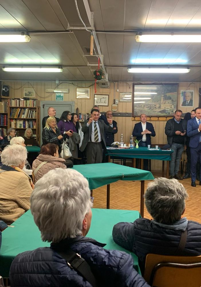 Il governatore Cirio al Centro d’Incontro Campiglia