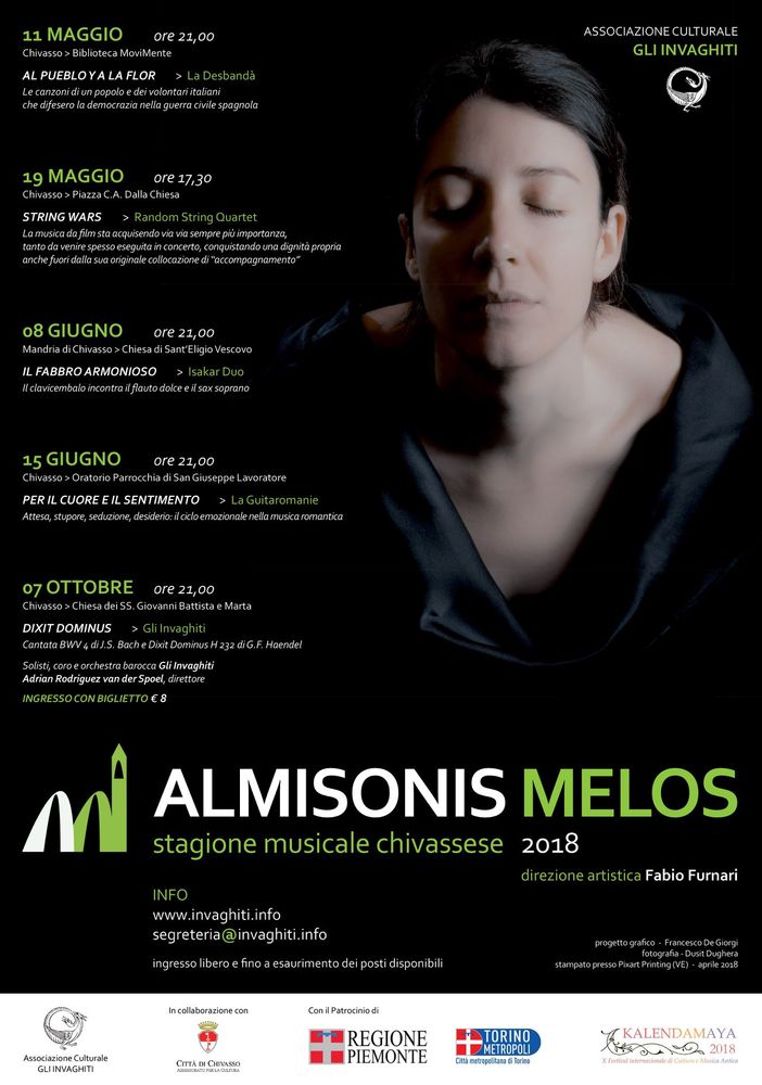 L'8 giugno un bel concerto presso la chiesa di S. Eligio Vescovo alla Mandria di Chivasso
