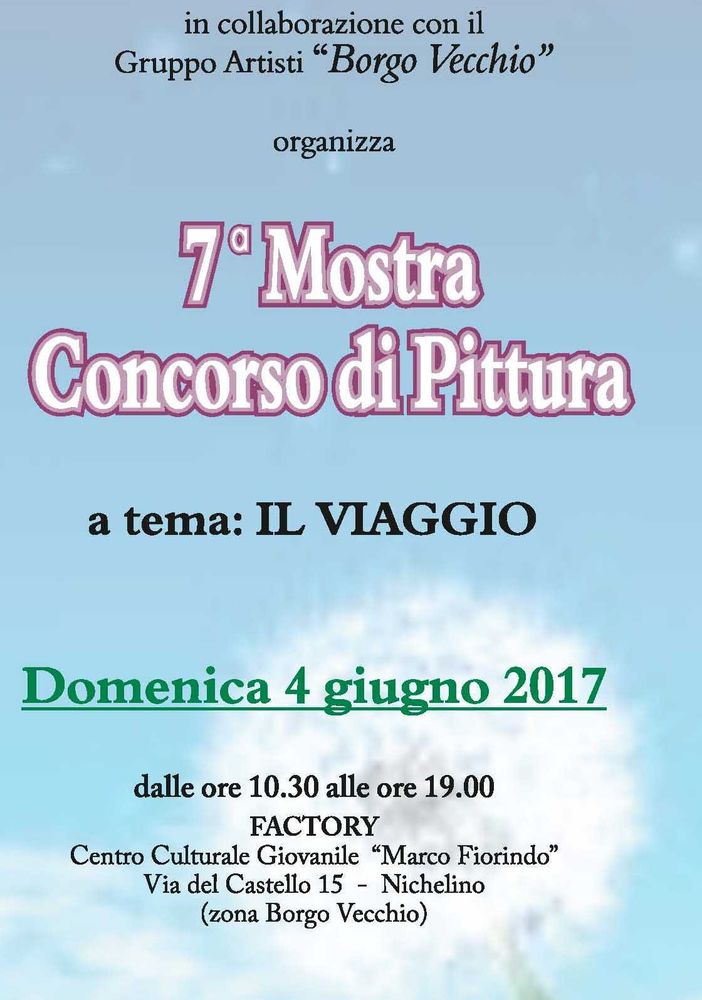 Oggi al Factory di Nichelino mostra concorso di pittura