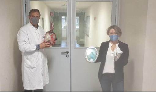 A Vercelli le maschere da snorkelling diventano respiratori durante l'emergenza Covid. Ecco come
