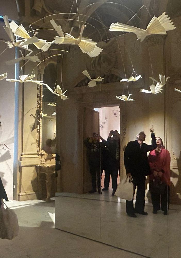 allestimento di opere di Leonardo