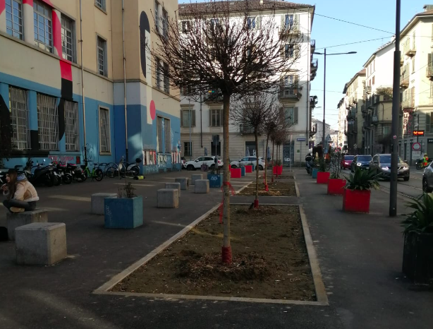 Liceo Regina Margherita: piante morte e sporcizia nella nuova area pedonale
