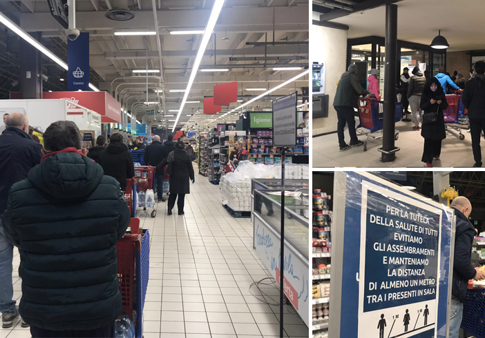 Coronavirus, il decreto spaventa i torinesi: supermercati presi d'assalto nella notte [FOTO e VIDEO]