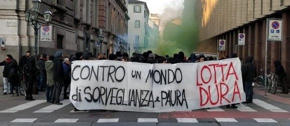 Corteo degli anarchici sabato a Torino: ecco i punti di pre-concentramento