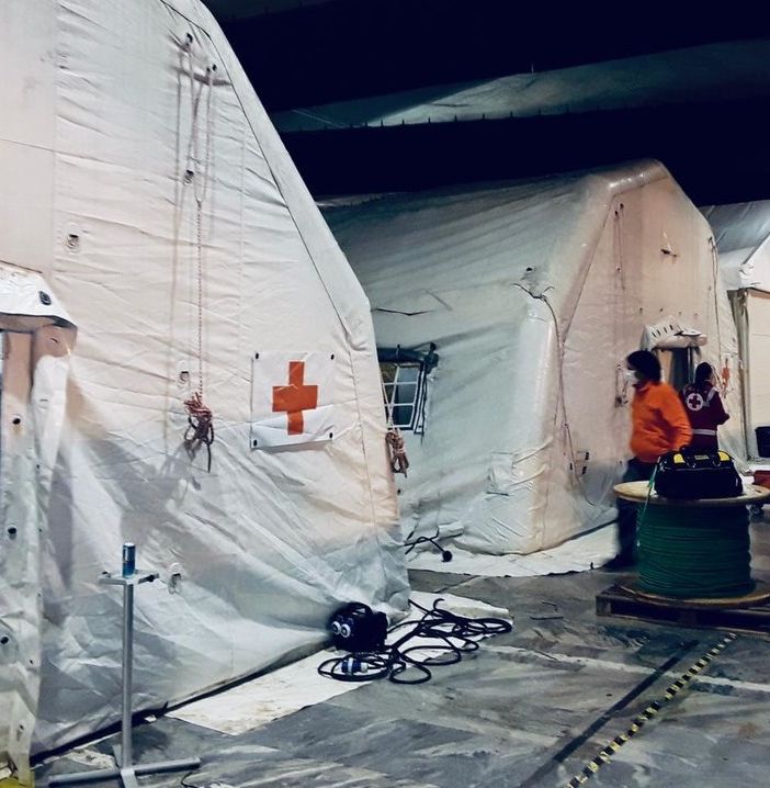 Il &quot;Covid hospital&quot; di Torino Esposizioni si ricicla come centro vaccinale