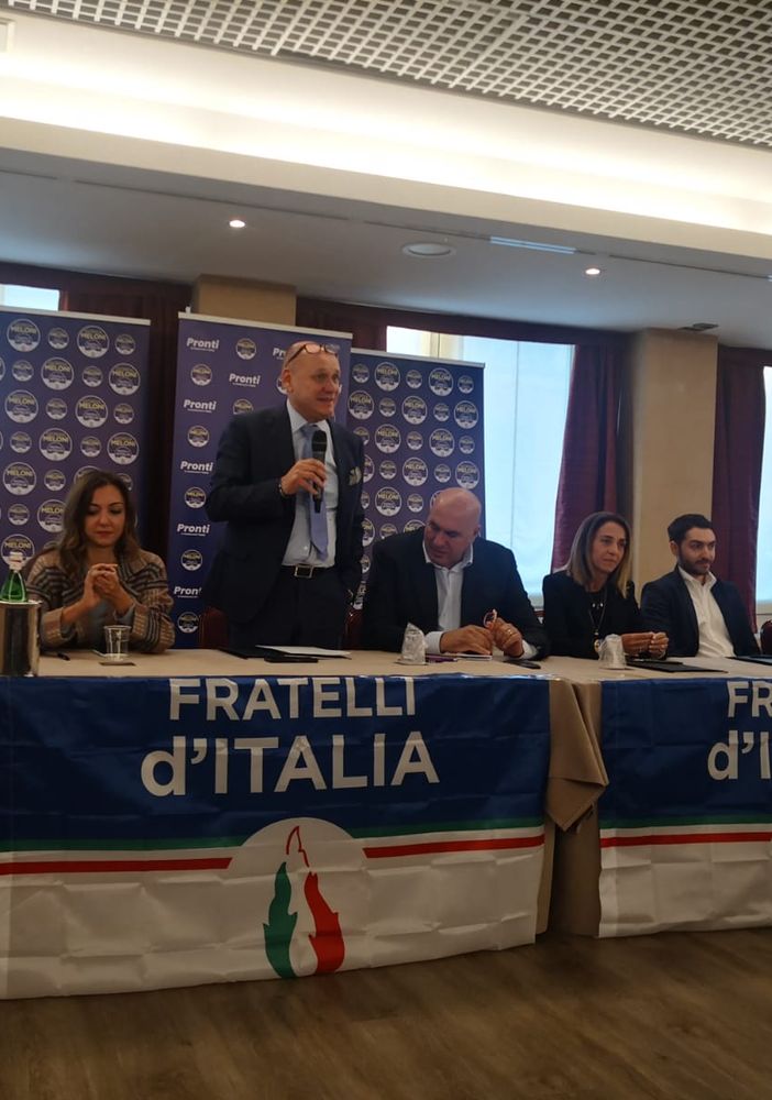 Esponenti Fratelli d'Italia con Crosetto