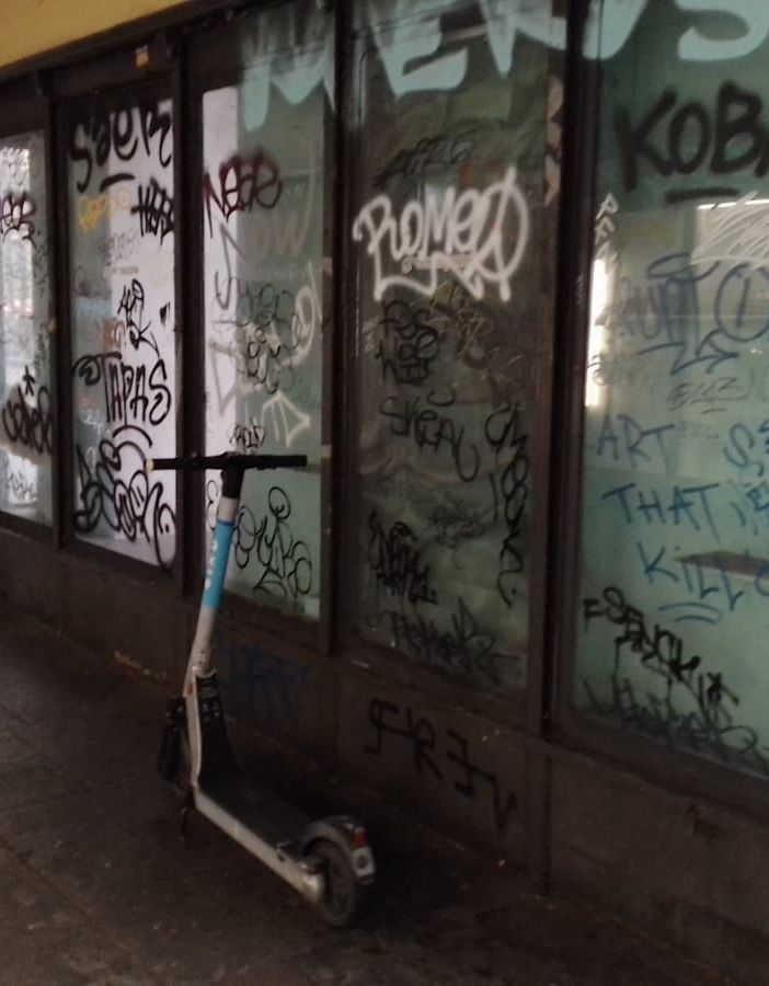 portici degradati a Torino