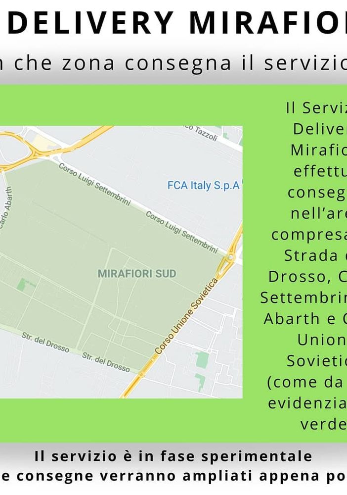 Nasce Delivery Mirafiori, la consegna a domicilio che unisce i commercianti di quartiere