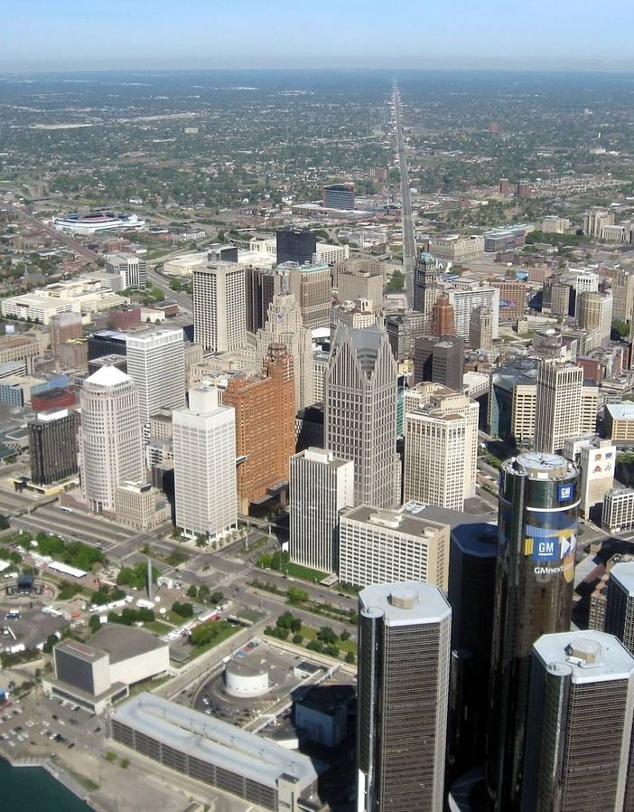panorama di Detroit