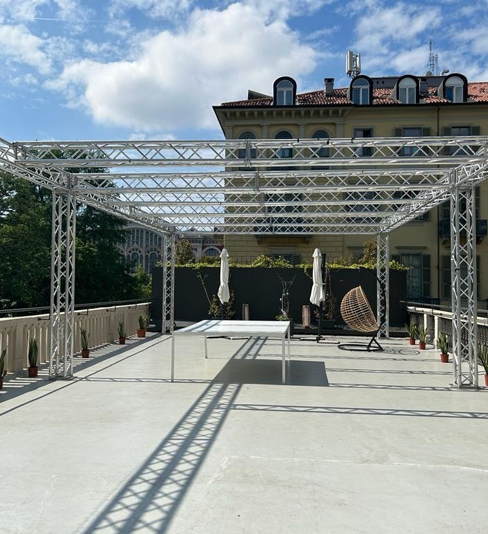 Terrazza affacciata sui tetti di Torino