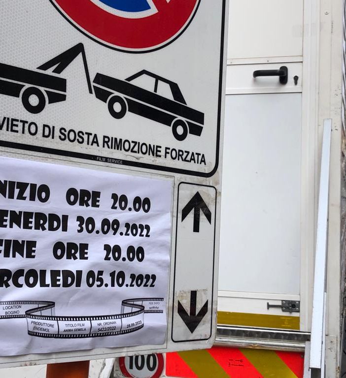 Divieto di sosta in via Bogino: si avviano verso la fine le riprese in città di “Anima Gemella”