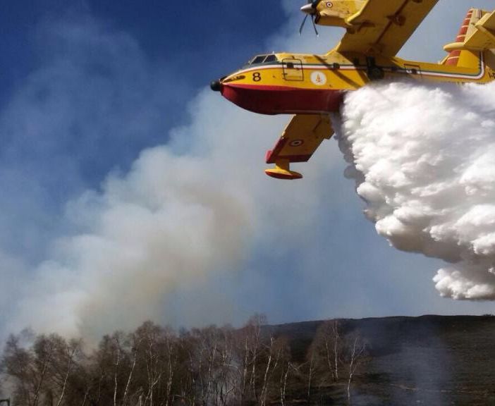 Segnalazione di un lettore: incendio boschivo a Lanzo Torinese