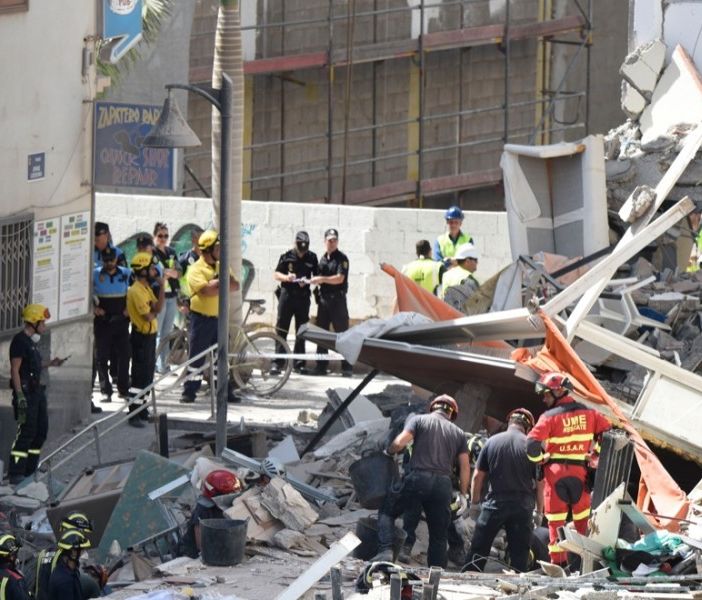 Crollo di un palazzo a Tenerife, morto un torinese