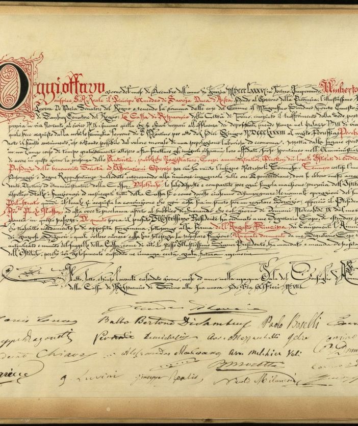 Un migliaio di antichi documenti digitalizzati raccontano le origini dell’attività filantropica della Fondazione CRT