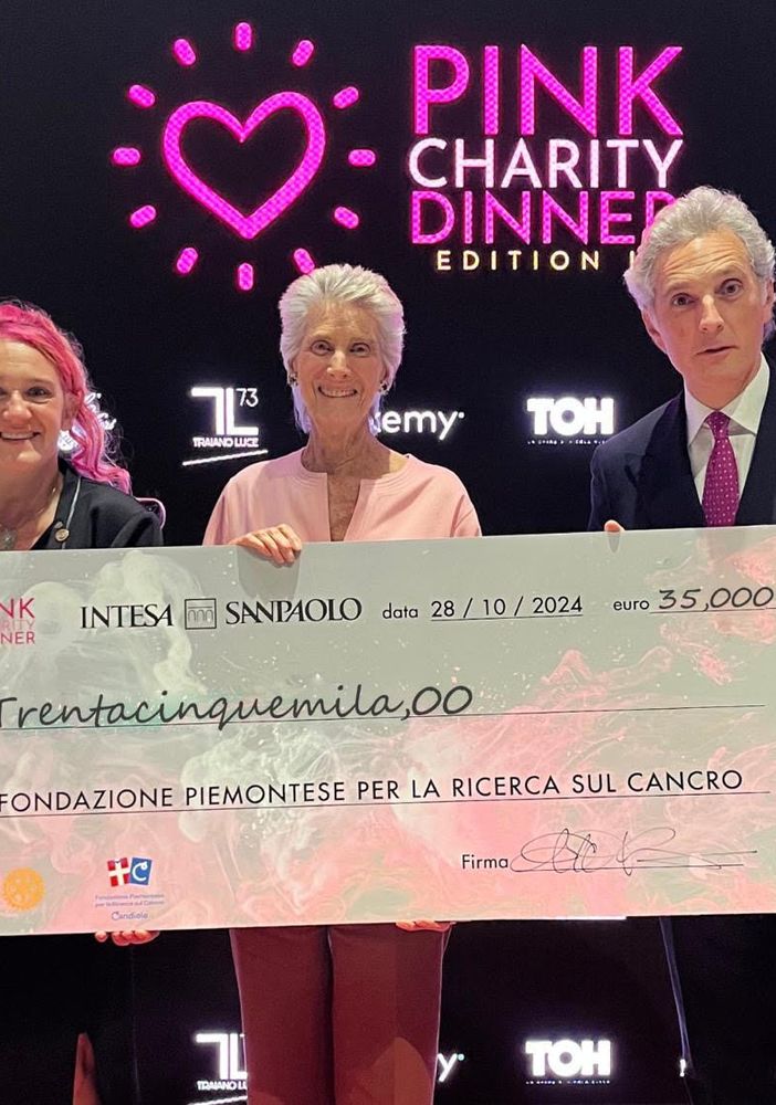 Seconda edizione della “Pink Charity Dinner”: raccolti 35 mila euro per l'Istituto di Candiolo
