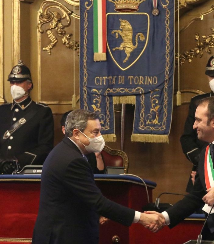 draghi e lo russo - foto d'archivio