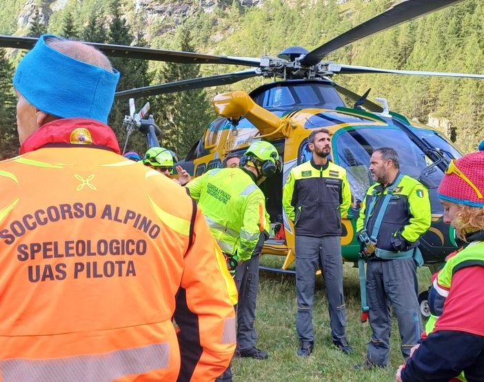 Persona dispersa nella zona di Valprato Soana: il Soccorso Alpino mobilita uomini e mezzi