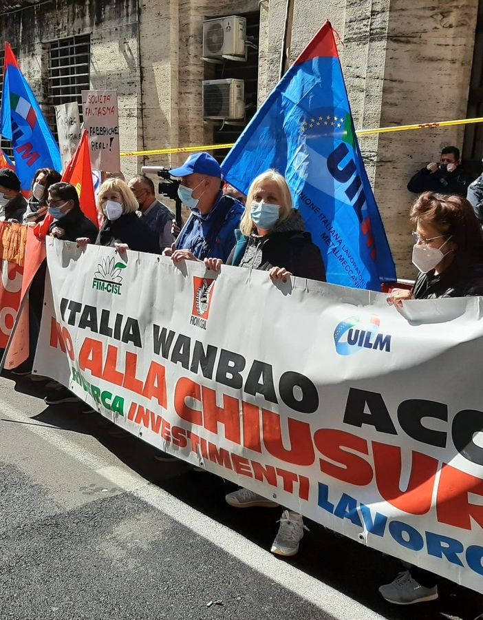 Protesta operai a Roma