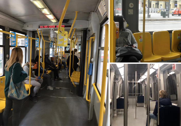 Fase 2, sui mezzi Gtt cambia tutto: tra mascherine e percorsi indicati, il viaggio su bus e metro [VIDEO e FOTO]