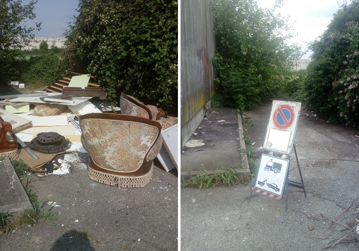 Vallette, discarica abusiva al capolinea del 3: Amiat ha rimosso i rifiuti abbandonati
