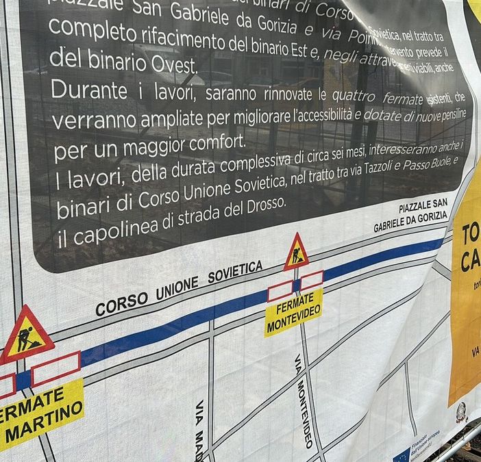 cartellonistica da cantiere con piantina stradale