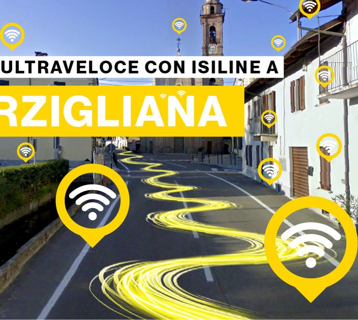 Manifesto pubblicitario fibra ottica