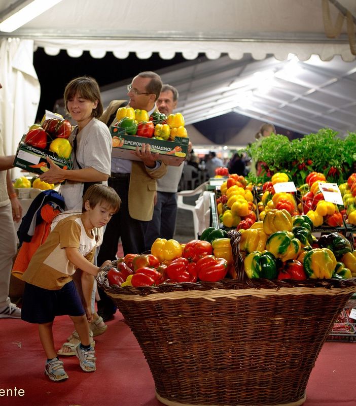 Il ristorante della 73^ Fiera Nazionale del Peperone di Carmagnola: il 10 settembre cena per la Fondazione Piemontese per la Ricerca sul Cancro di Candiolo