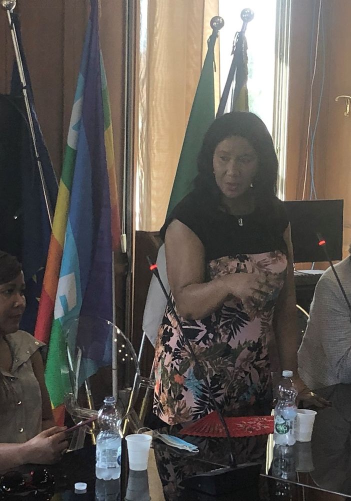 Maki e Tukwini Mandela con Tolardo