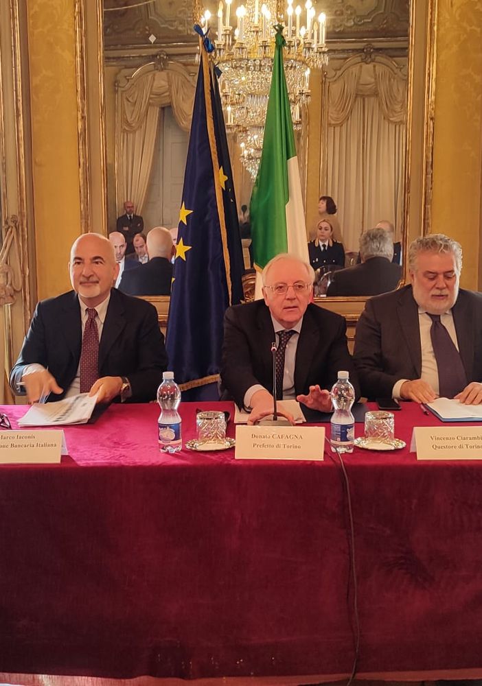 Firmato a Torino il protocollo per contrastare la criminalità contro le banche