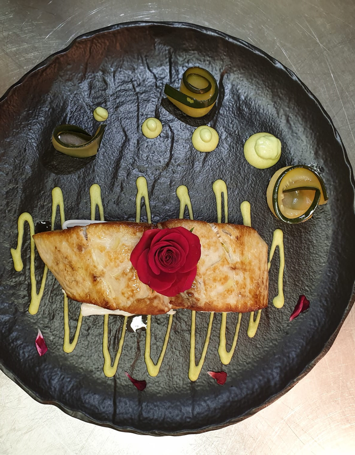 Un piatto del ristorante Fish