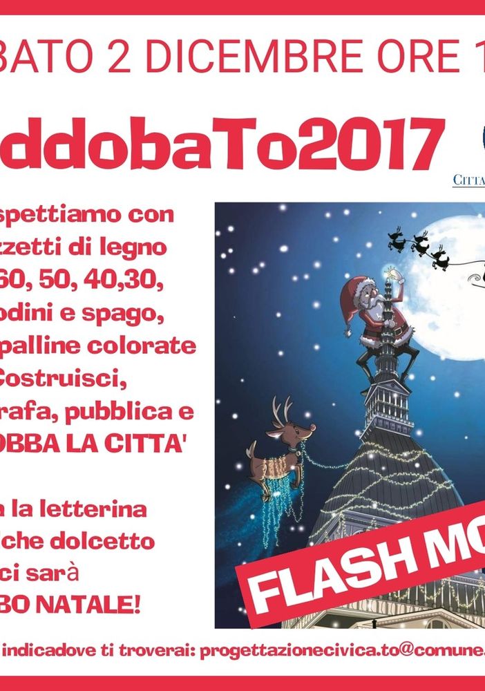 Primo Flash Mob della città di Torino: #addobaTO2017