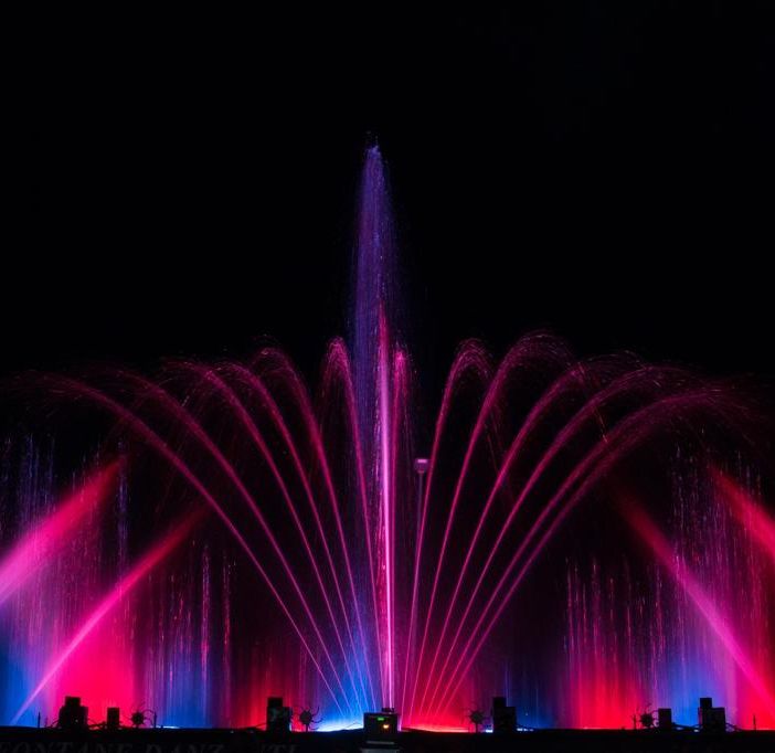 Le fontane luminose