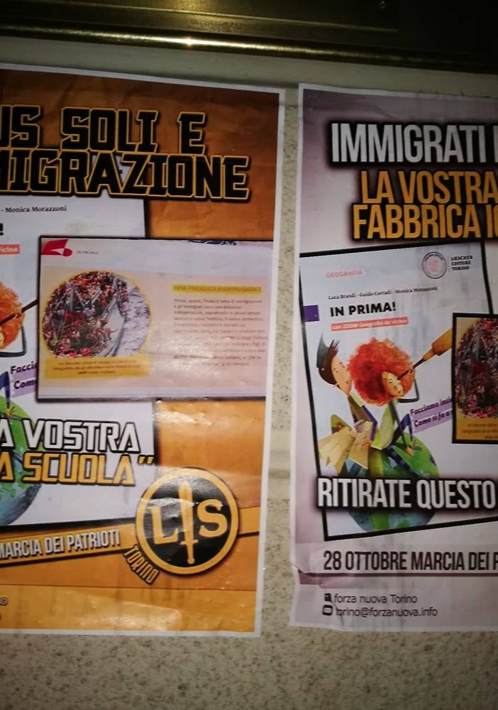 Forza Nuova se la prende con un libro di testo scolastico: &quot;Promuove lo Ius soli&quot;