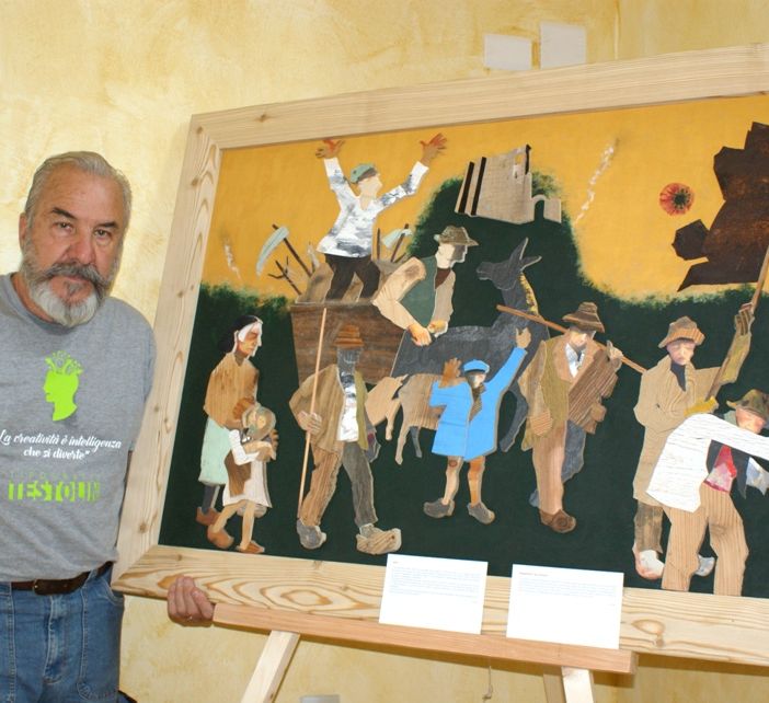 Inaugurazione ad Asti della mostra di Bobo Pernettaz