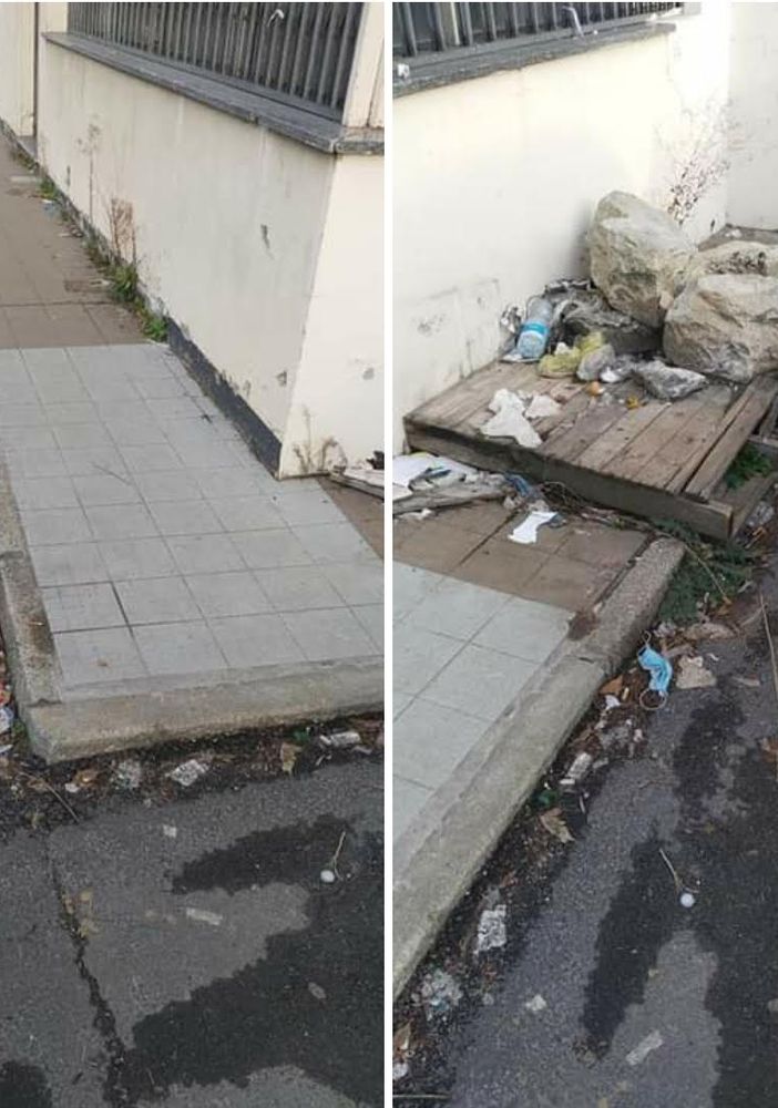 il piazzale dell'ex benzinaio di corso Giulio Cesare