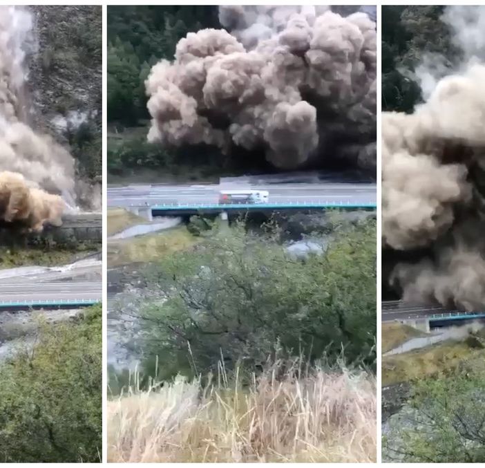 Tremenda frana a pochi chilometri da Bardonecchia, detriti sull’A43: chiuso il tunnel del Frejus