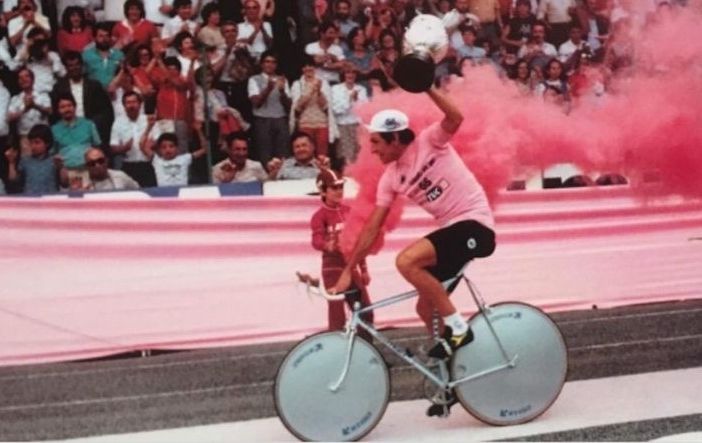 francesco moser in maglia rosa
