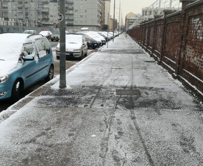 Ecco Burian: temperature a picco a Torino dopo la nevicata di ieri pomeriggio