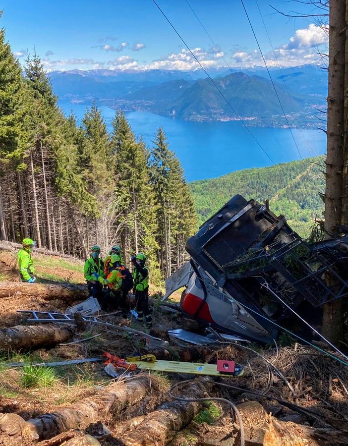 Il luogo della tragedia a Stresa