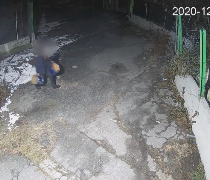 il ladro in azione
