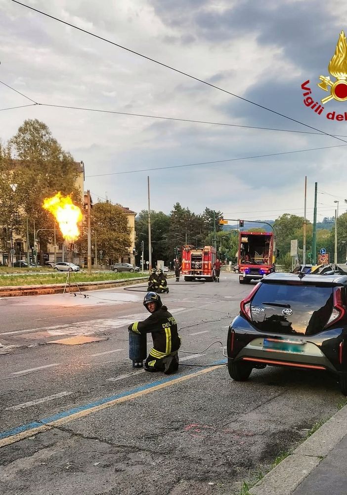 intervento dei vigili del fuoco