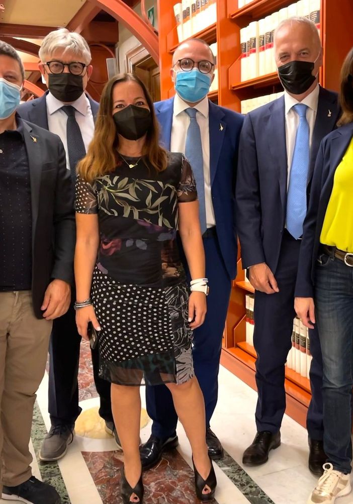 I parlamentari Giorgio Bergesio ed Elena Maccanti