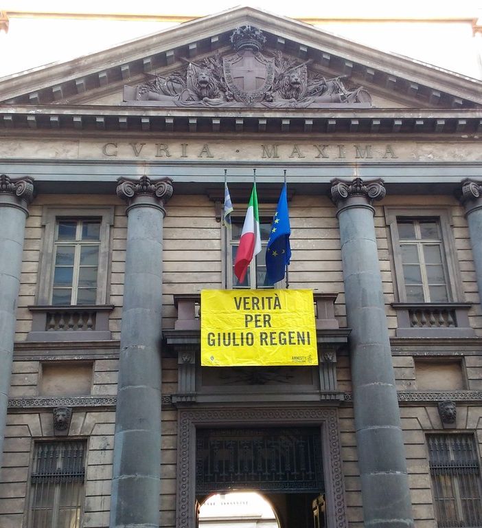 La Città di Torino chiede verità per Giulio Regeni