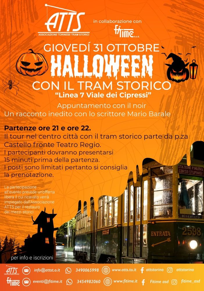 Il 31 ottobre serata Halloween con il tram storico