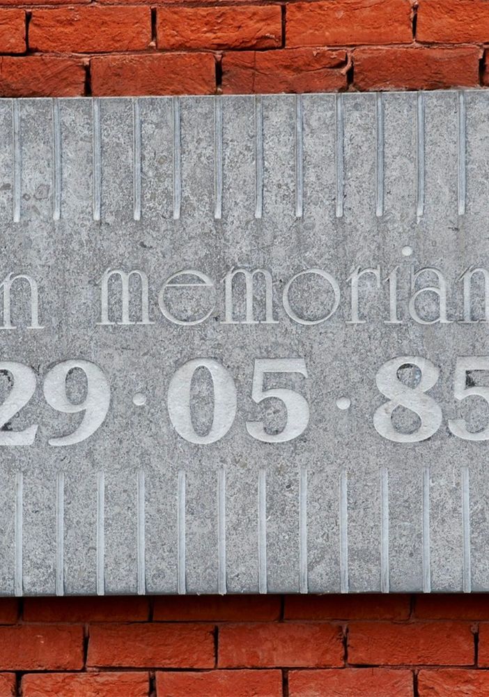 targa in memoria dell'Heysel