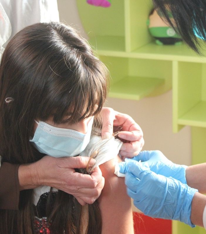 vaccinazione di un bambino